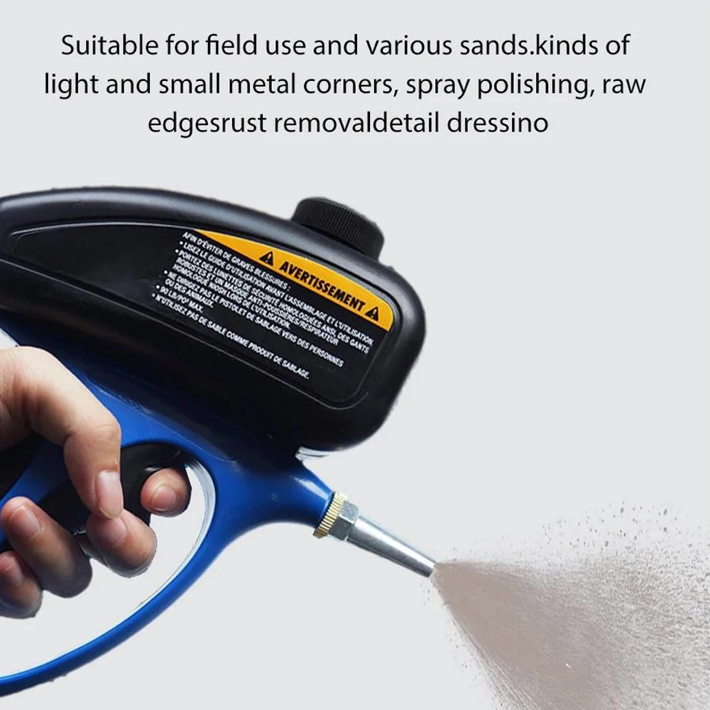 Anti-rust Sandblaster Handheld Pneumatic Sand Blasting Machine Glass Tombstone Sprayer Sandblasting Machine with Small Nozzle