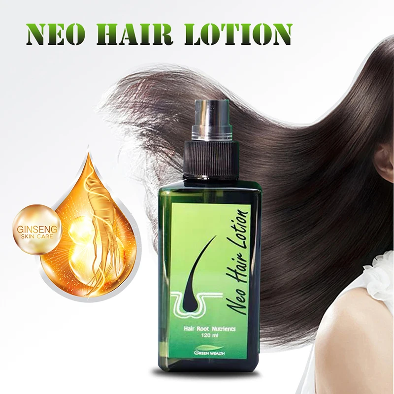 Original Neo hair lotion 120ml hair green wealth 100% high-quality care spray to stop hair loss root nutrients