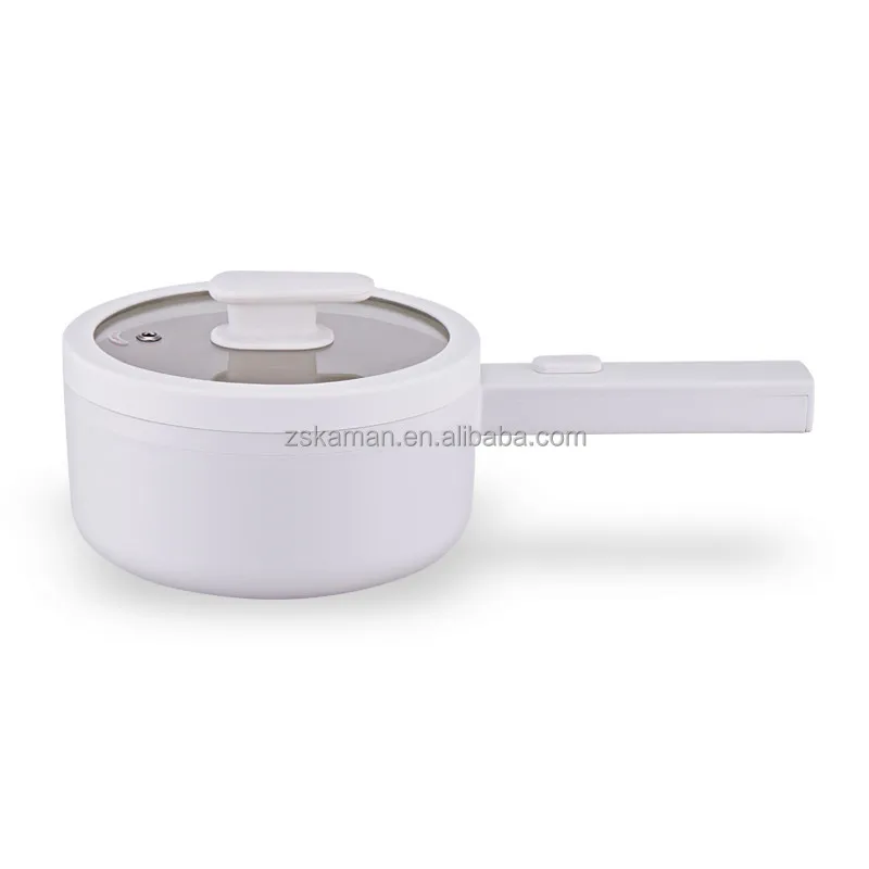 Multi-function 1.5L Portable Table Soup Noodle Cooker Small Mini Non-stick Cooking Frying Pan Electric Skillet Electric Hot Pot