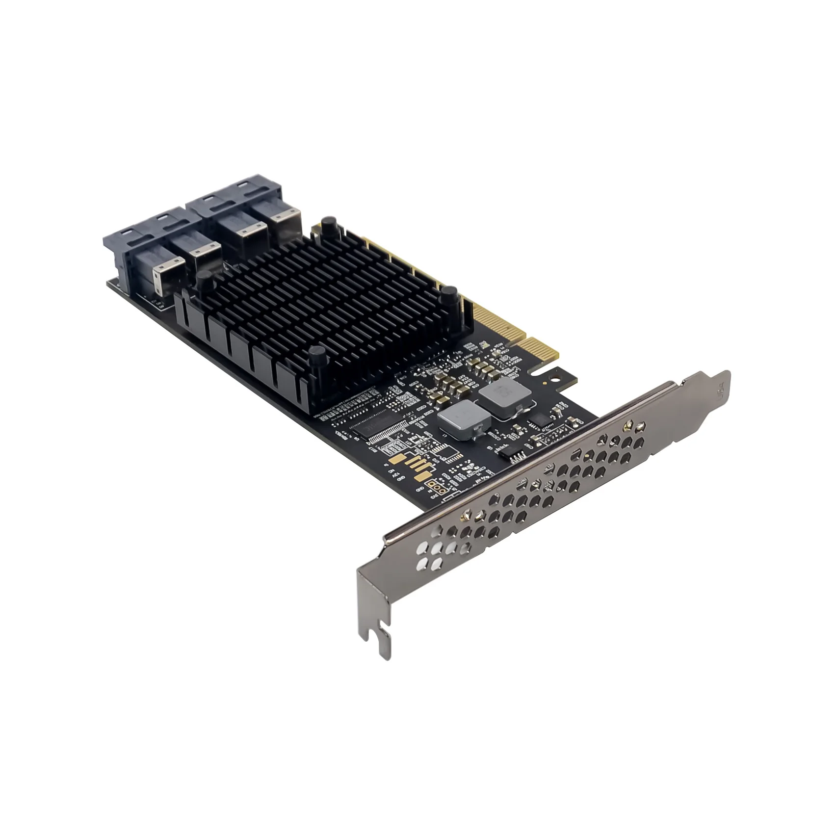 ST583 PCIe X16 PEX8747 U.2 4-Ports SFF8643 SSD NVMe Card Expansion device Adapter 32GB/s