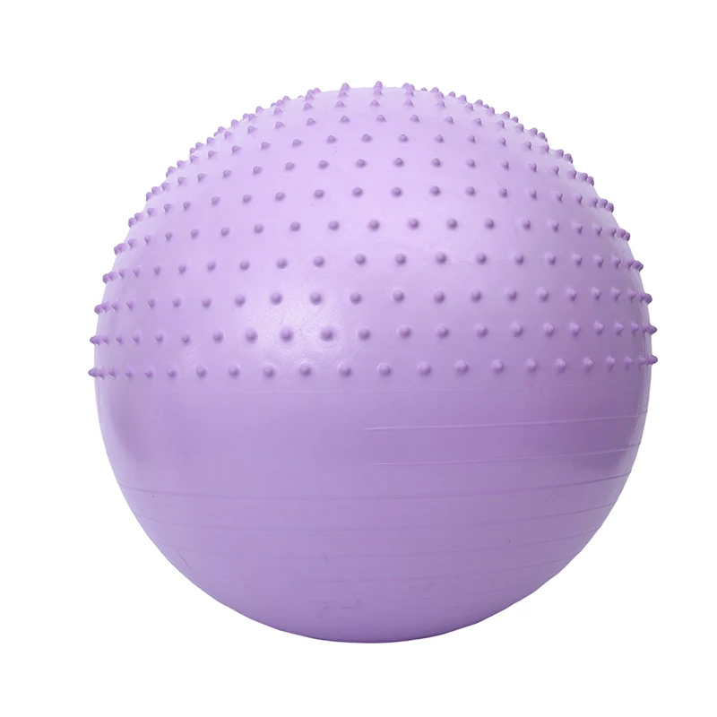 Factory fitness 65cm antiburst Pvc half massage yoga balance stability exercise ball with spiky granules