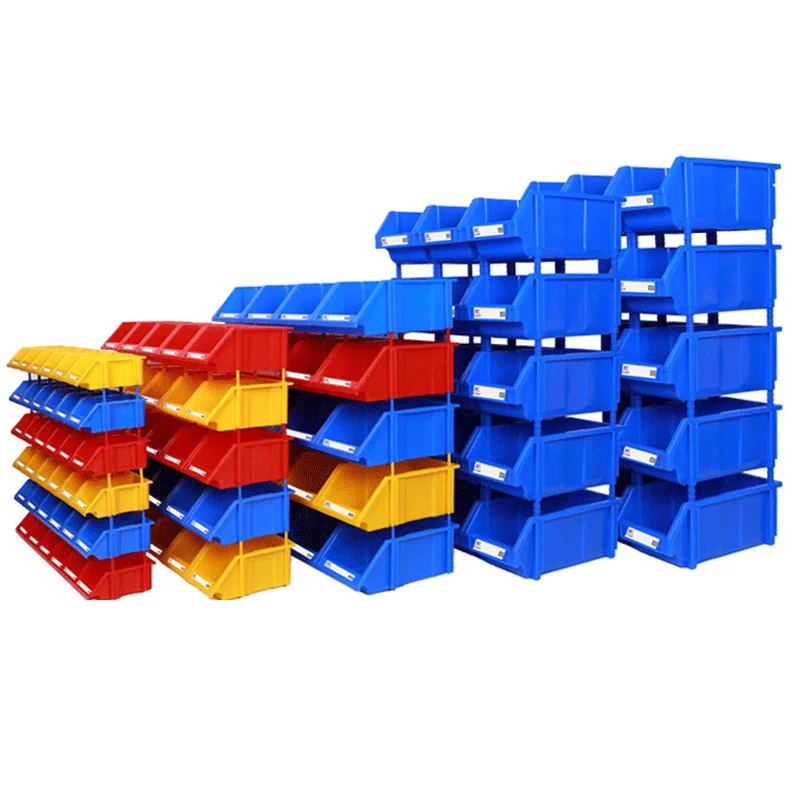 Stackable warehouse storage bins Plastic shelf bins for parts bins