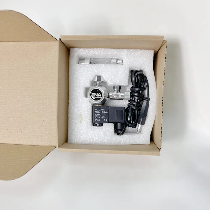 L-01 Mini Pressure CO2 Regulator with Solenoid Valve and Bubble Counter