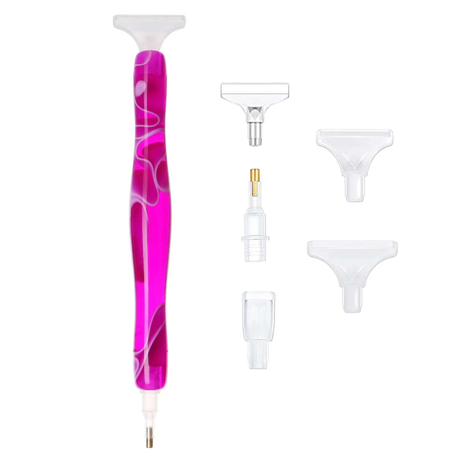 Хит продаж популярная Алмазная ручка из смолы алмазная в горошек с инструментами и аксессуарами для алмазной