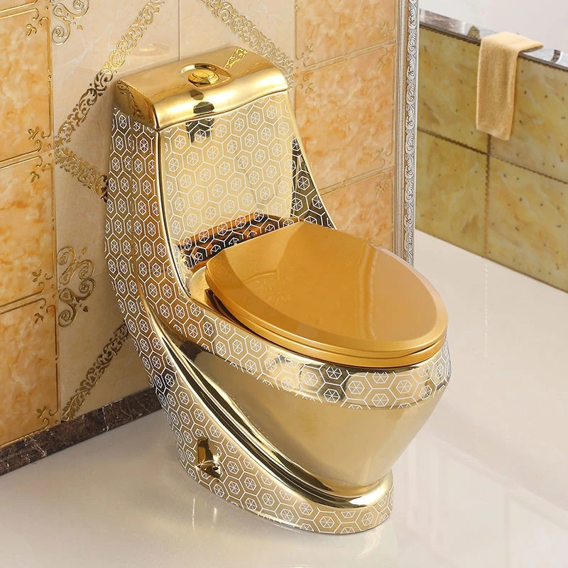 Line Bluetooth Color  Portable Bowl Holders Gold Toilet Accessories with Set Smart Gold Toilet Accessories