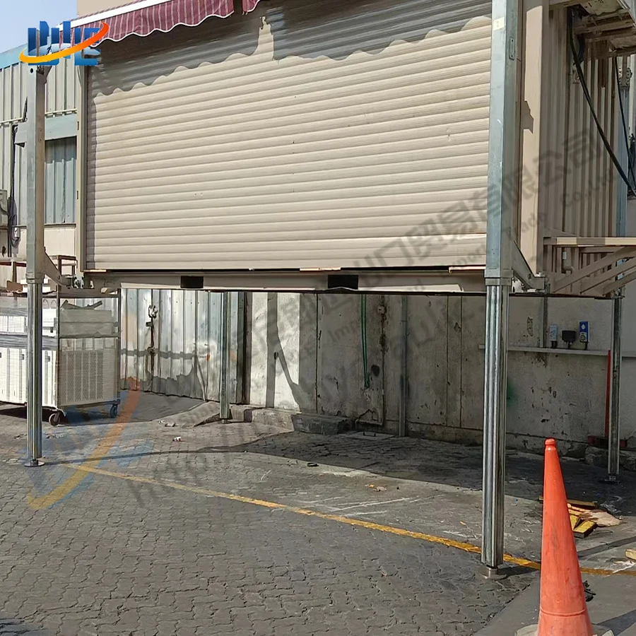 30 ton four support legs shipping container off the truck stand lift system