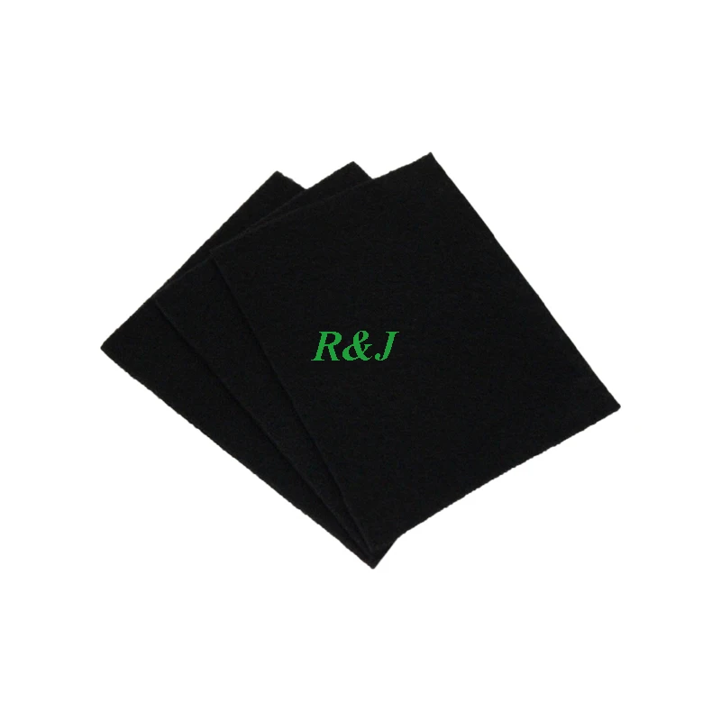 Activated carbon nonwoven fiber 40gsm 45gsm 50gsm filter cloth fabric material roll for odor