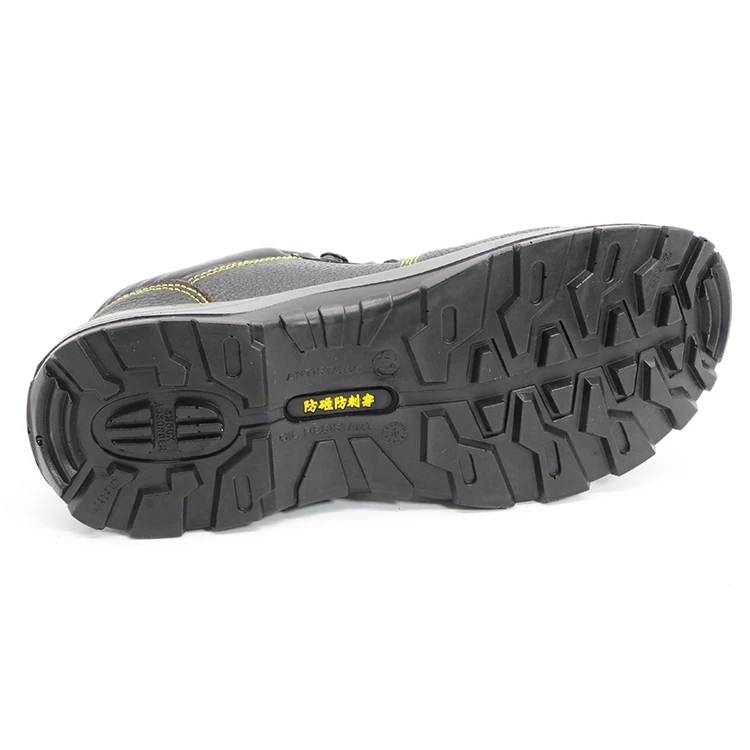ENTE SAFETY High Quality Antiskid And Abrasion Resistant Steel Plate Steel Toe Cow Leather Work Safety Water Proof Shoes