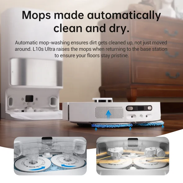 2022 Xiaomi Intelligent Automatic Self Cleaning Robot Machine S10 Pro Dreame S10 Wet And Dry Mop Floor Wireless Vacuum Cleaner