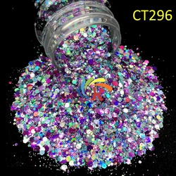 Holographic Chunky Mix Polyester Craft Nail Glitter