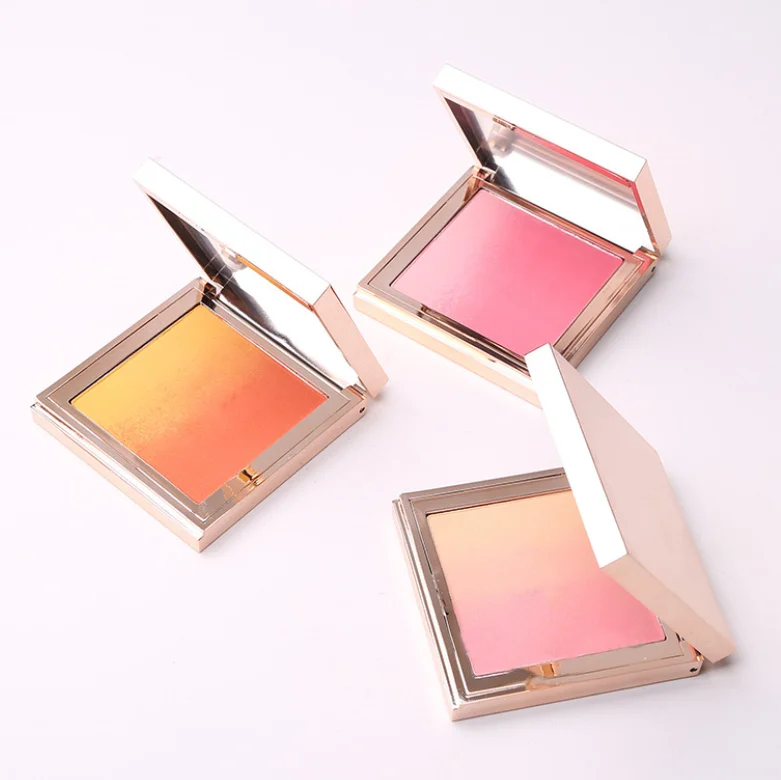 
Private Label Face Makeup Blush Cheek Rouge Minerals Pressed Powder Blusher With Blusher Packaging 