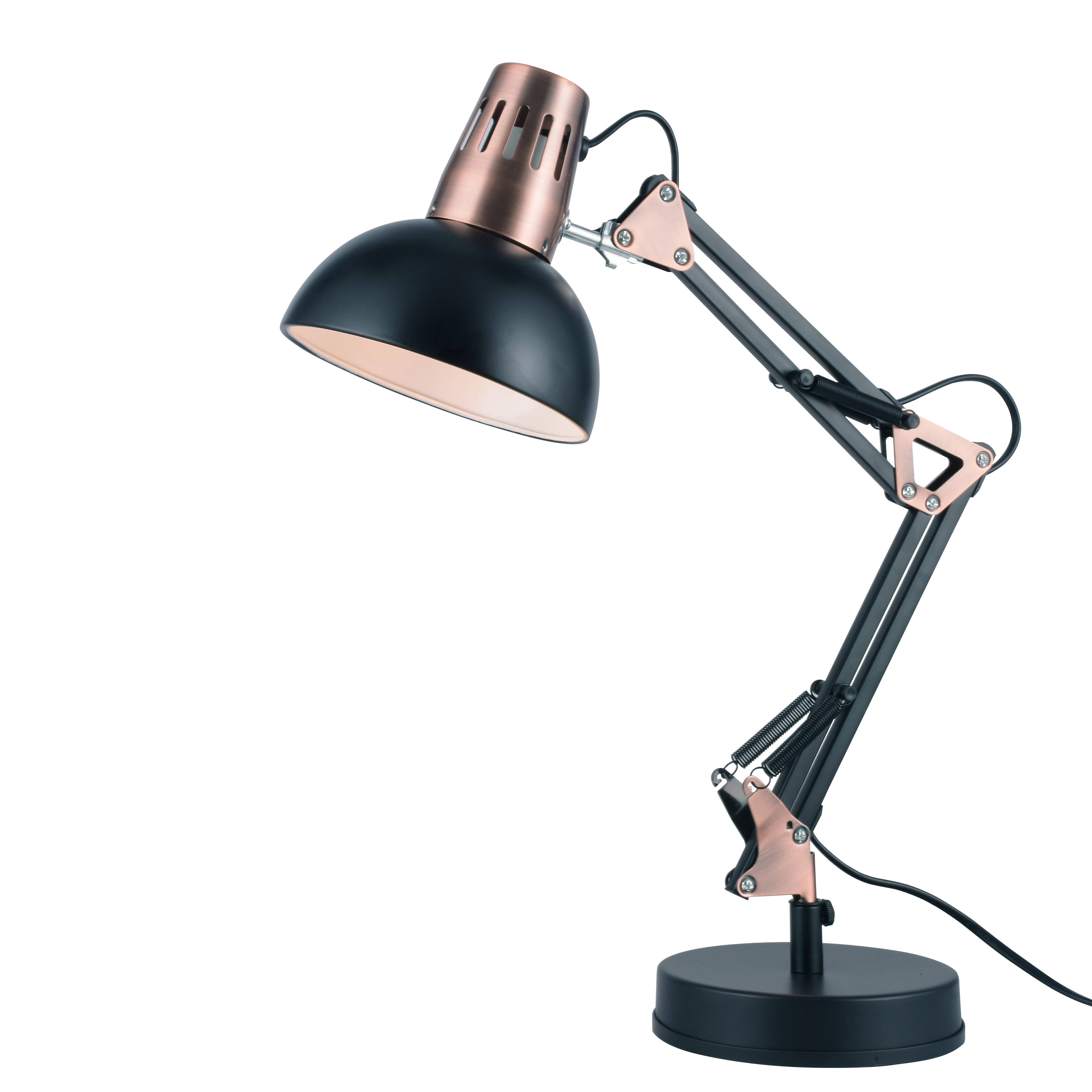 
How Bright Modern Office Table Reading Light Vintage Adjustable Metal Swing Arm Black Light Bedroom Desk Lamp 