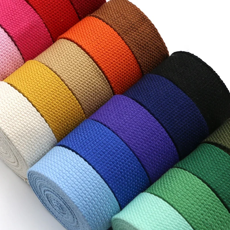 Hot sale 2.5/3.2/3.8/5cm cotton webbing strap for bags