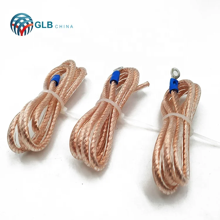 Hot Selling Cu-ETP High Current bare copper braided wire 25mm flat tinned braid cable