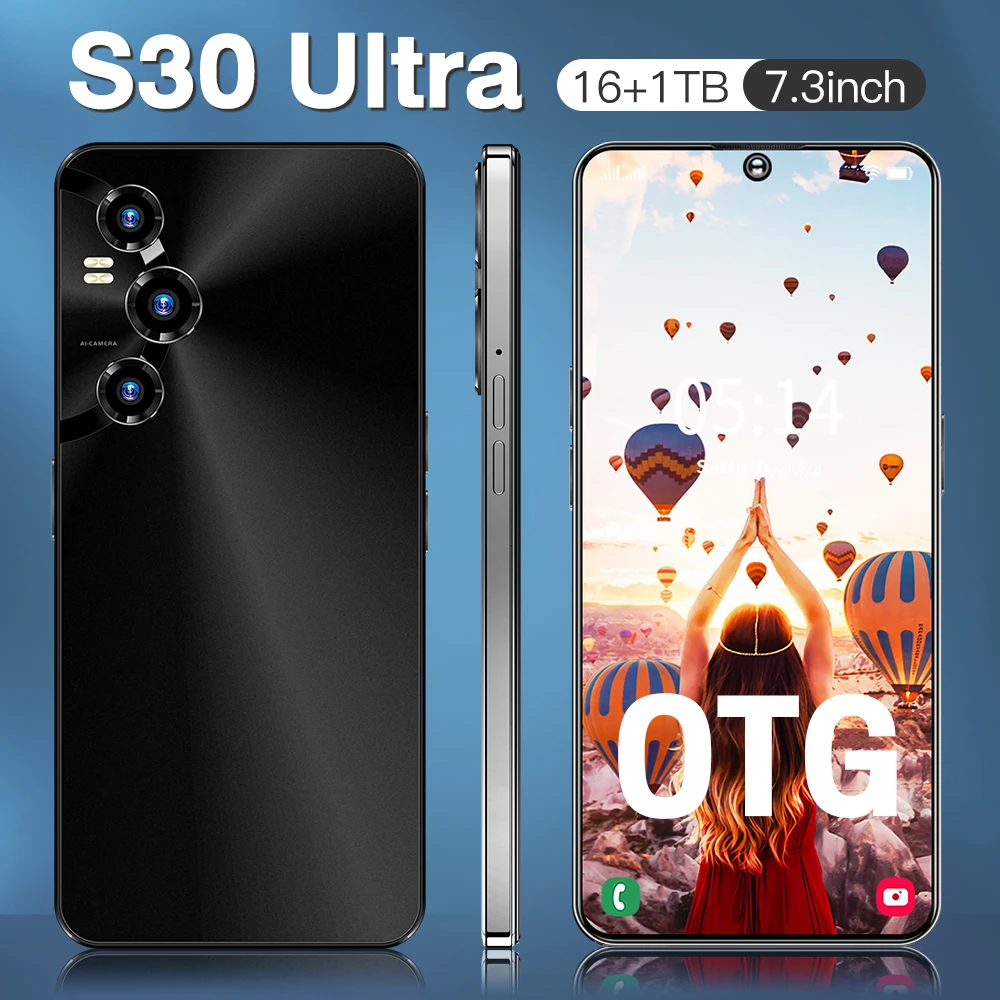 S30 ультра умный телефон Android высокого качества FHD 7 3 дюймов экран новый оптовый мобильный игровой смартфон
