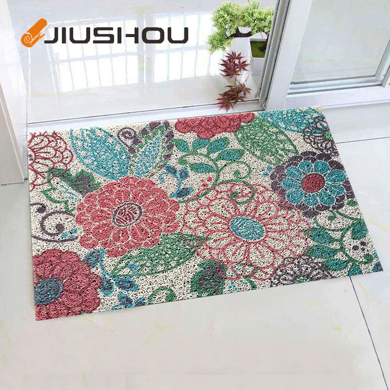 
Outdoor plastic coir door floor shower mat roll dog cage flooring 