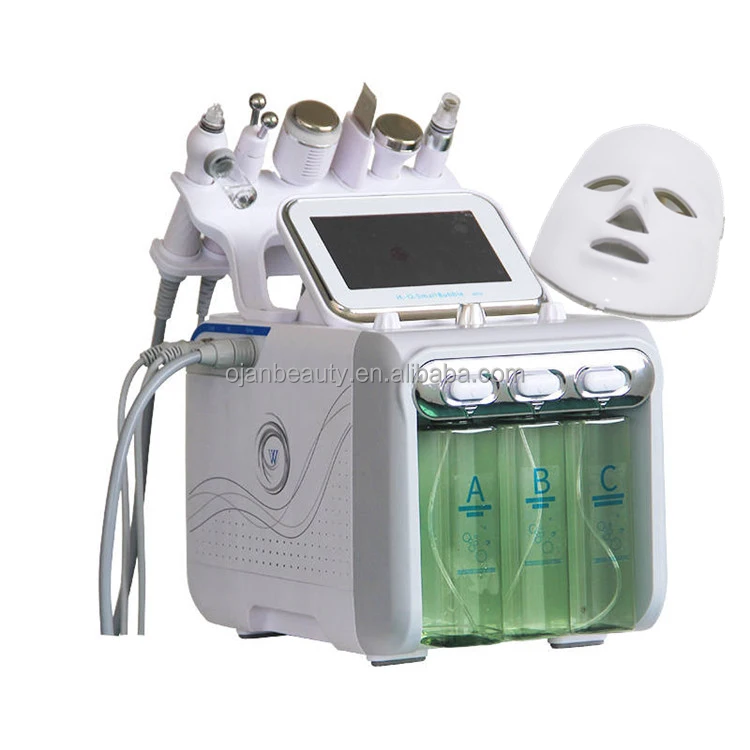 7 in 1 facial hydro machine hydrogen &oxygen small bubbles face cleaning beauty machine