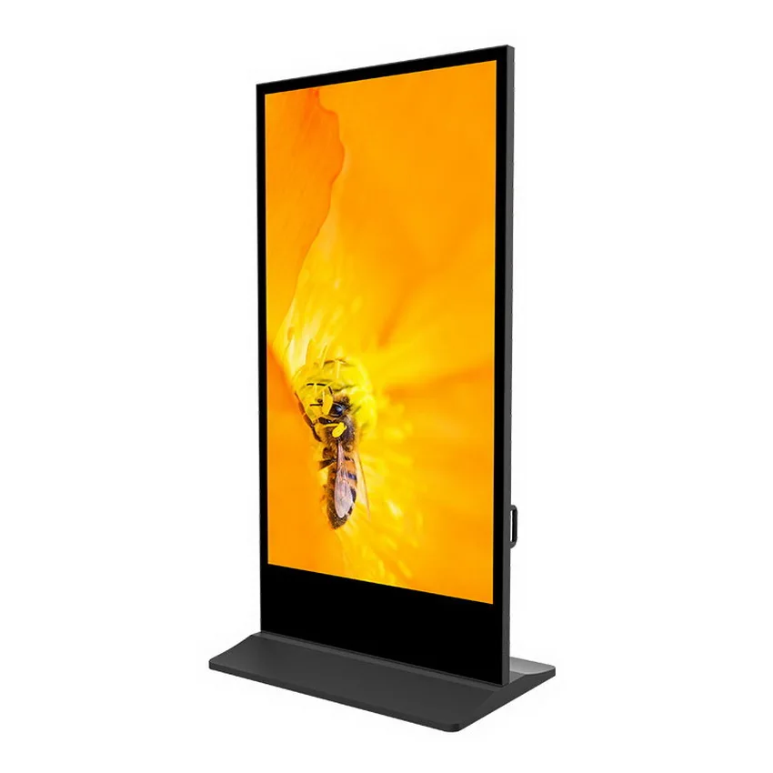 75 inch led indoor floor standing signage advertising display self service player Interactive digital kiosk