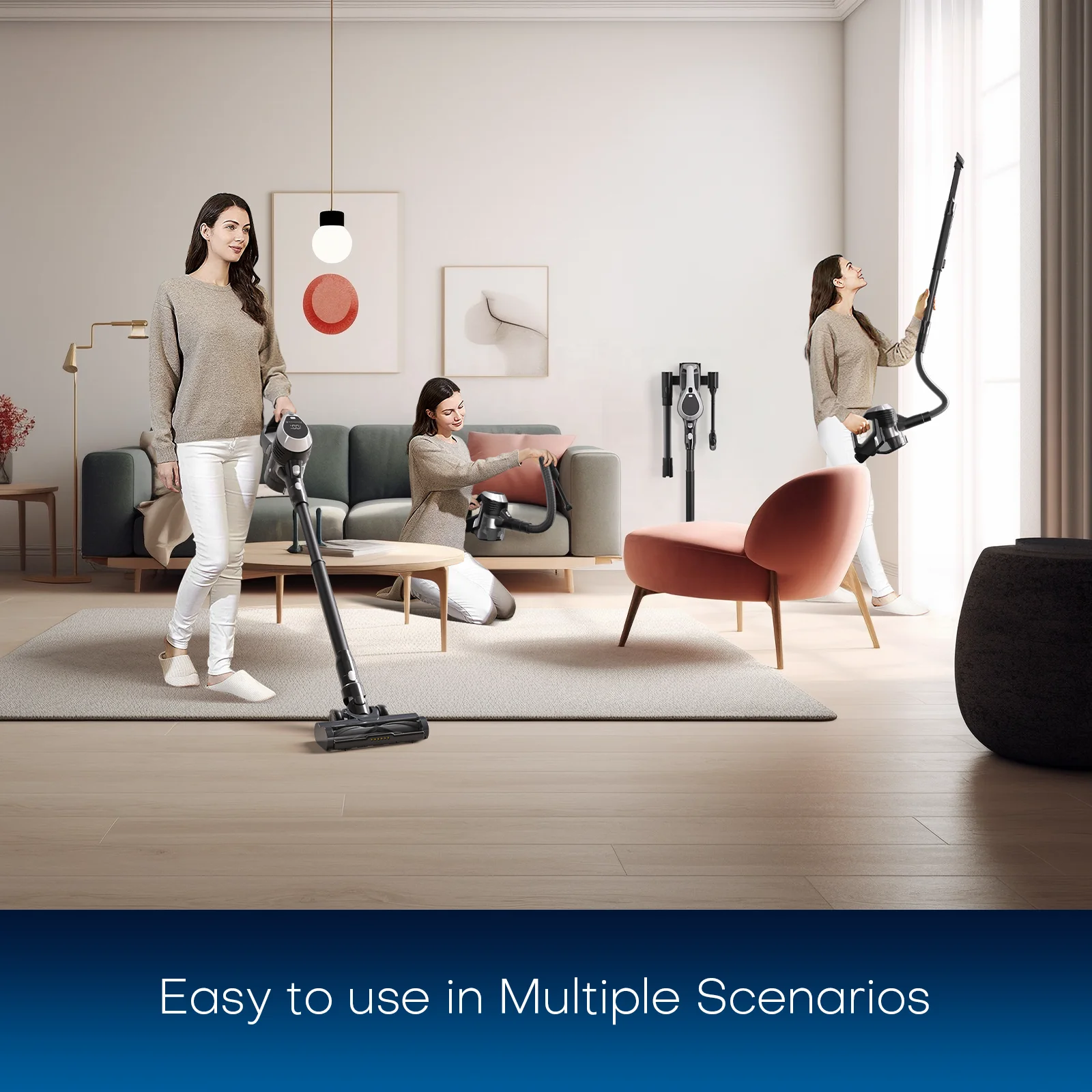 Household vacuum cleaner 220W bagless vacuum cleaners 24000 pa stick vacuum cleaner