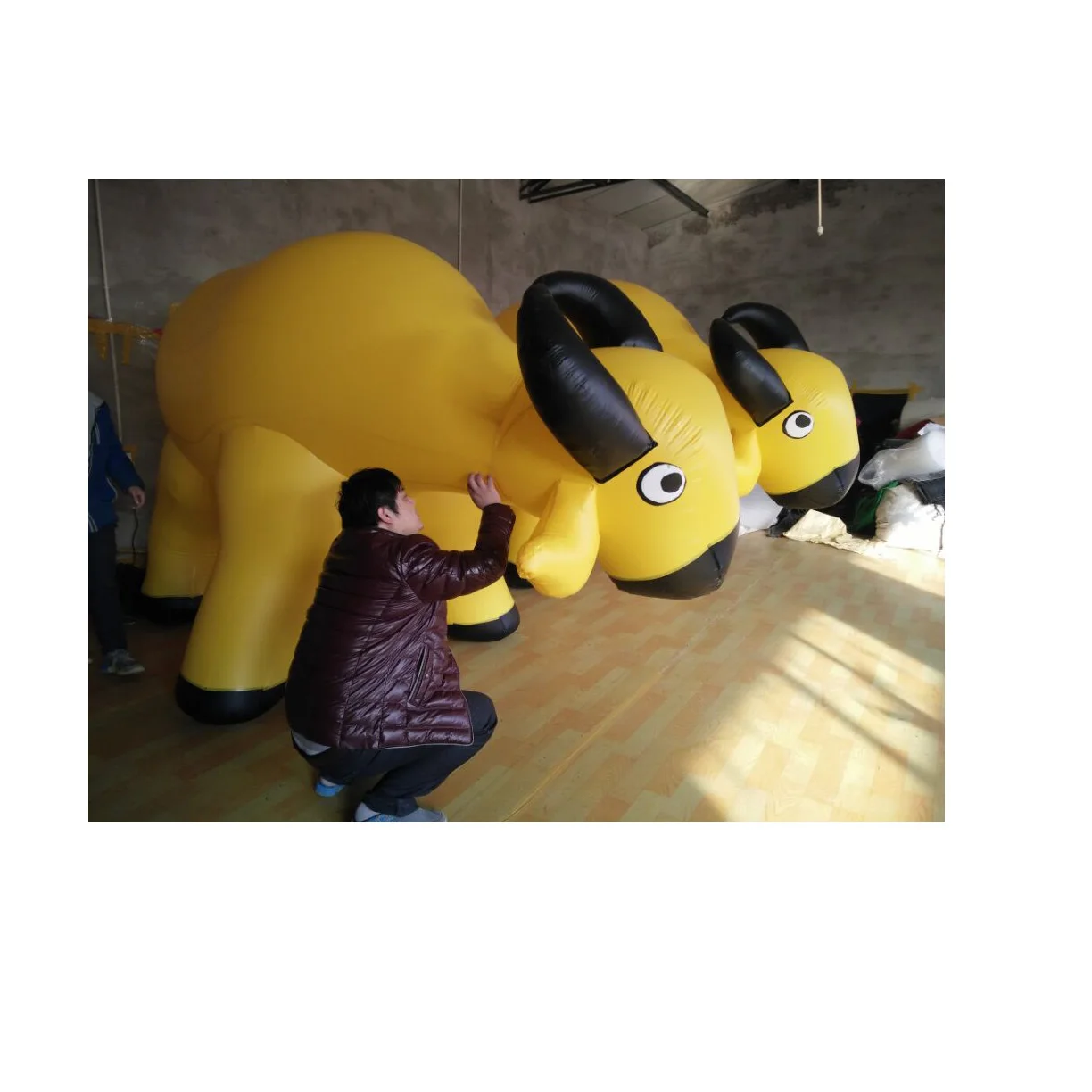 Фабрика BOYI, Надувное украшение для фруктовой вечеринки, большой бык, шар ox