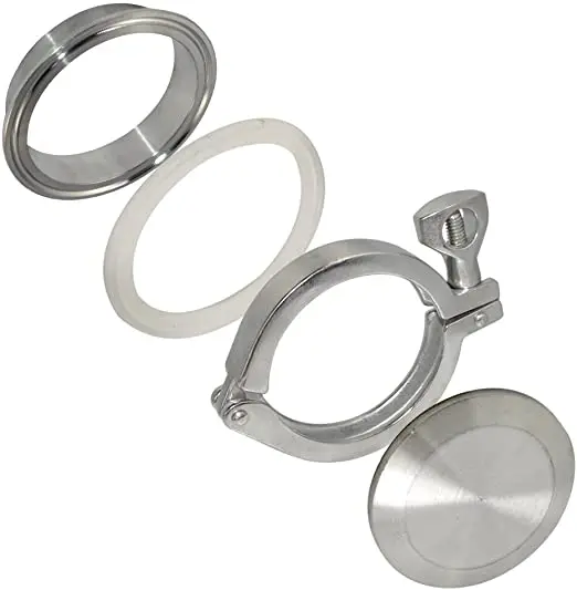 Sanitary stainless steel pipe fitting Food Grade single pin tri clamp manufacturer