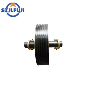 Elevator Deflector Sheave for Elevator Traction Machine Cast Iron Elevator Car Top and Counterweight Drive Pulley slot 10/12/13