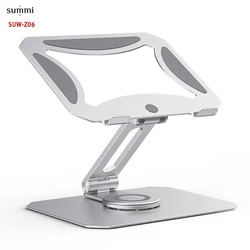 SUM-Z06 Ergonomic 360 Rotatable Adjustable Aluminum Laptop Holder Foldable Desktop Laptop Stand Compatible With 14-17.3 inch