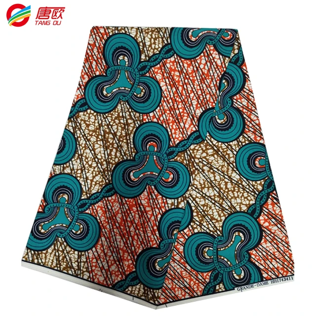 african customization wax ankara wax 6 yards raw material textile fabric 100% polyester print fabric