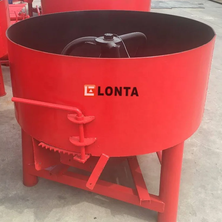 LONTA JQ350 350 Litre 350L Vertical Single Shaft Single Three Phase 5.5Kw Pan Cement Concrete Mixer For Block Making Machine