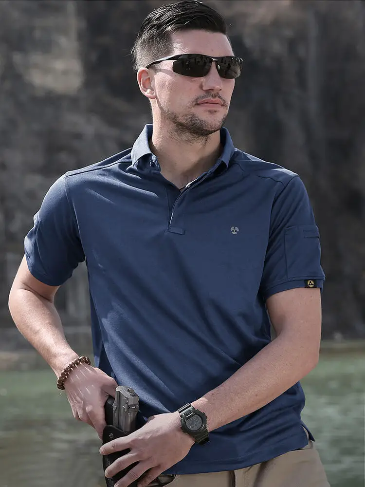 High-quality Short Sleeve Breathable Quick Dry Polo Shirts For Men 100 Cotton