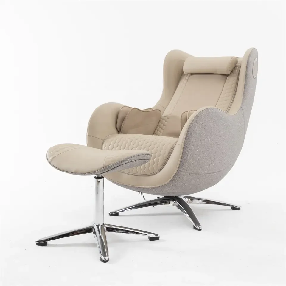 2023 Trendy design modern leather single sofa sitting room furniture living room sofa 3D simulation manipulator massage chair