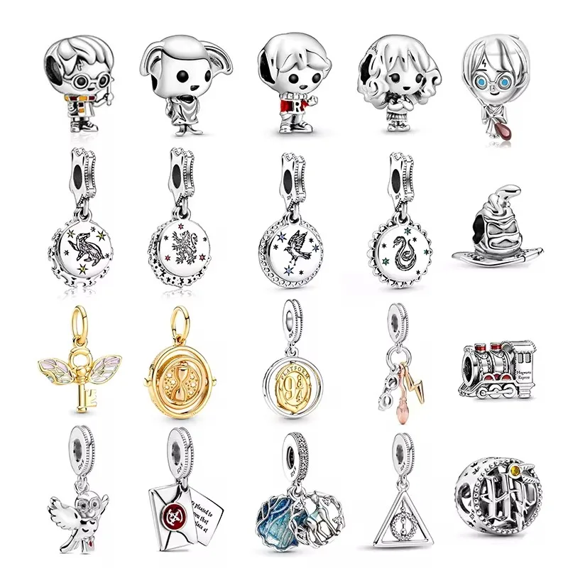 Новый 100% Шарм из бисера iPandora Harrey Potter 925 серебряный браслет Подвеска высокого качества изысканные украшения