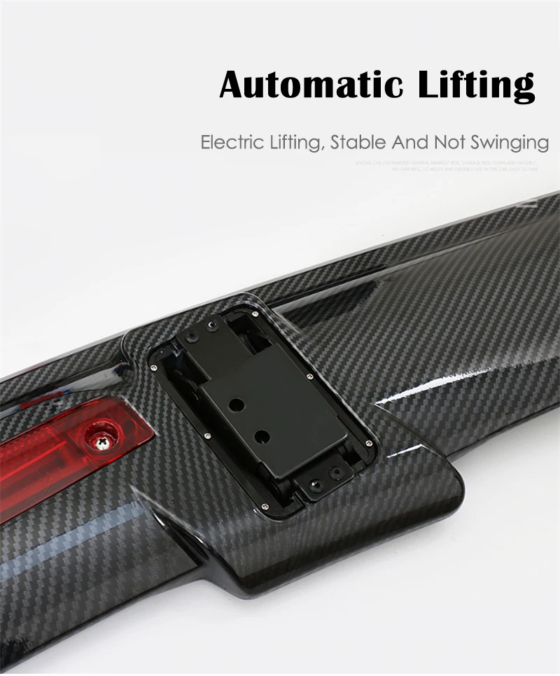 Durable Modified Sedan Electric Carbon Fiber Brake Light Car Rear Wing Spoiler For Volkswagen Jetta 2010-2022