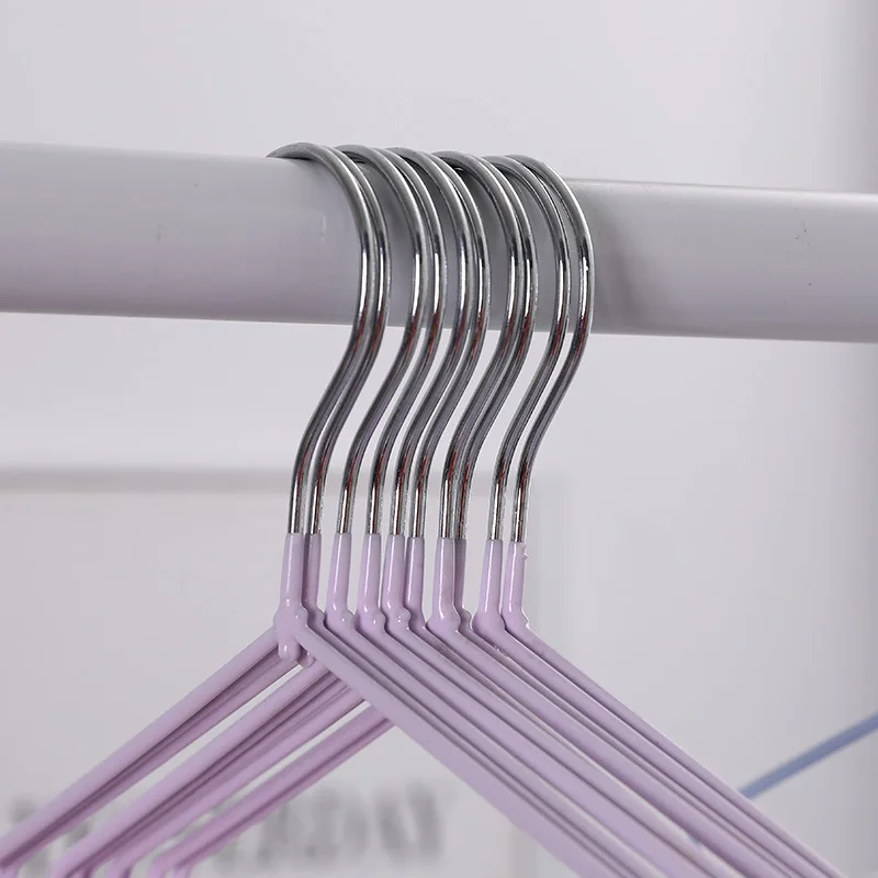 Steel Metal Heavy Duty Skirt Jacket Hanger with Non-Slip Black Rubber Coating Wire Vinyl Hangers PVC Coated Hanger