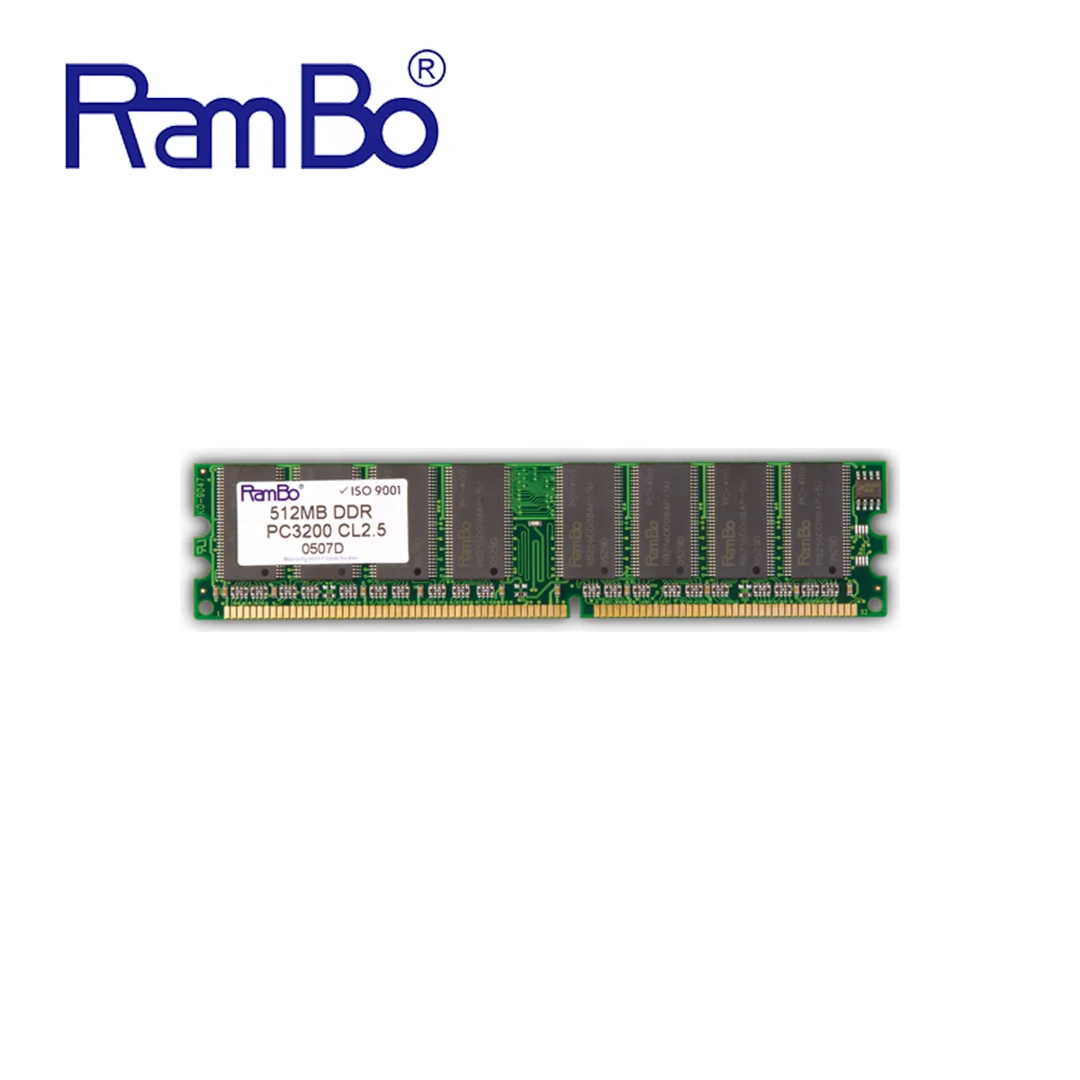 RamBo Memory Modules long dimm DDR 400mhz PC3200 CL2.5 8chips 512MB desktop ram
