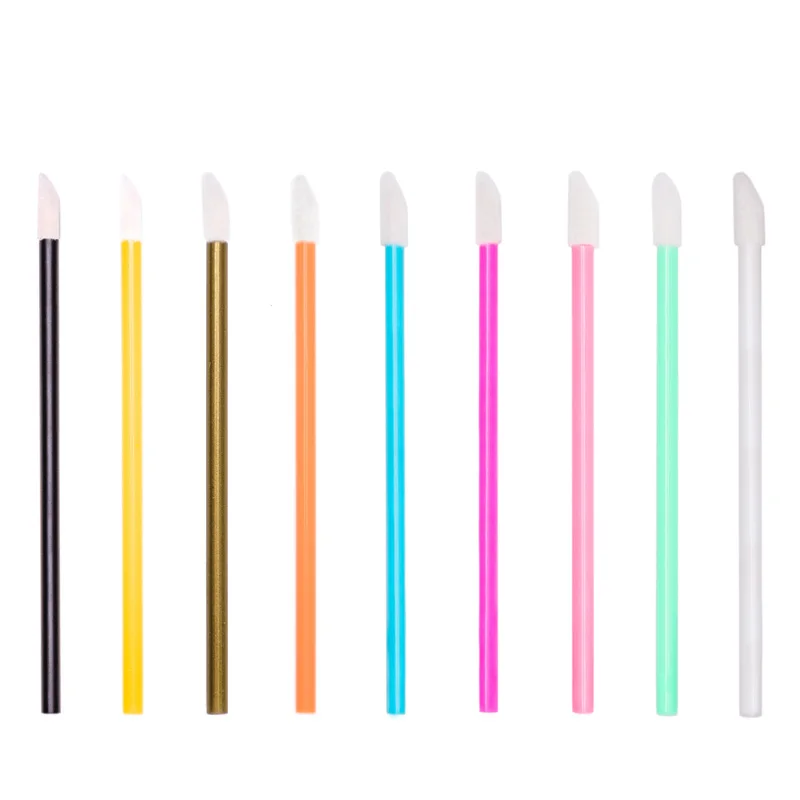 Nylon bamboo retractable containers scrub applicator exfoliator disposable empty gloss tube with lip brush