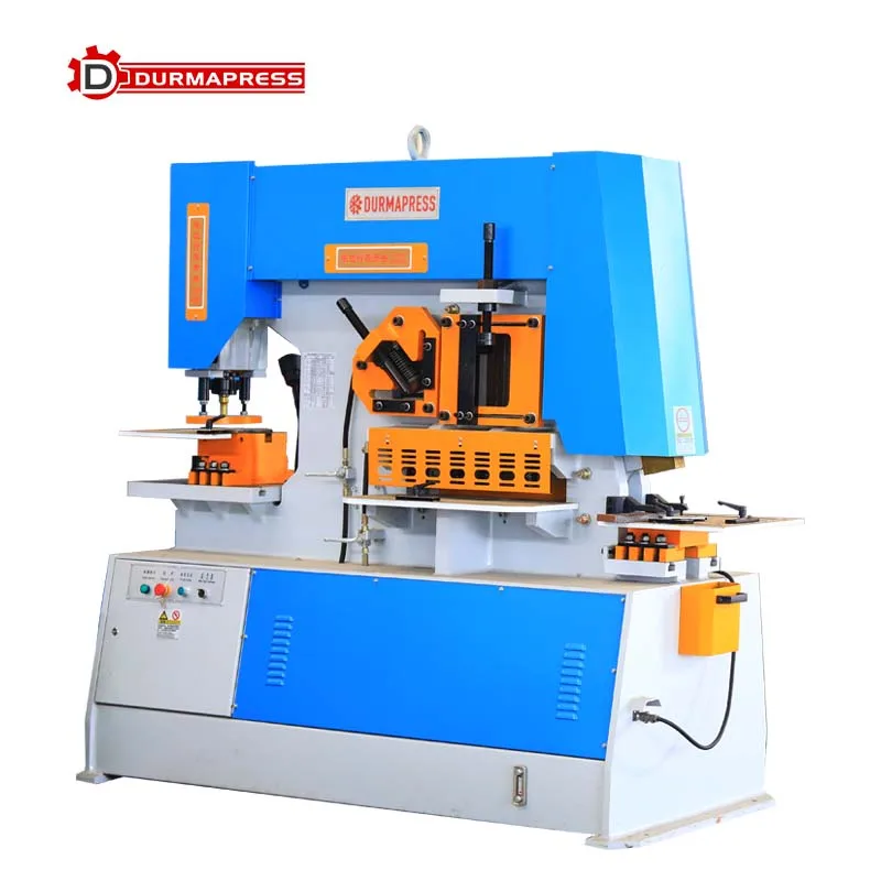 High Speed Ironworker Machine Electric Automatic QC35y Series  60 Ton Turret Hydraulic Ironworker For Sale