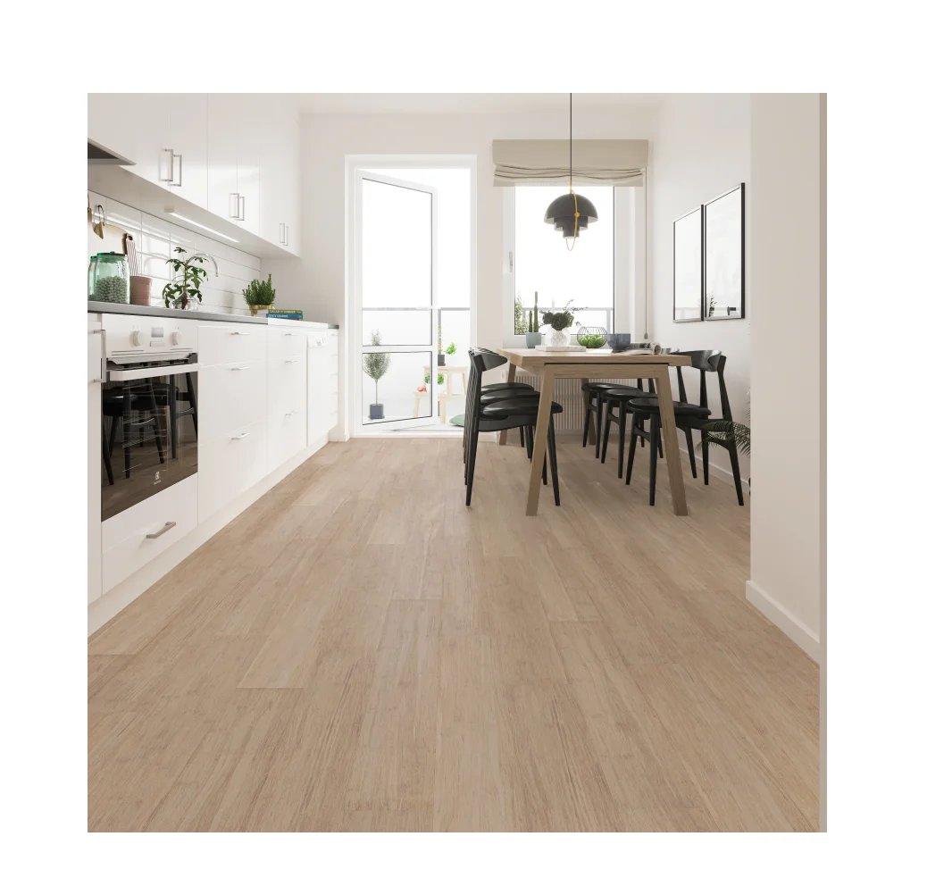 Ivory White wire brushed HDF Engineered hot sales cheap high quality creamy white color bamboo hardwood flooring