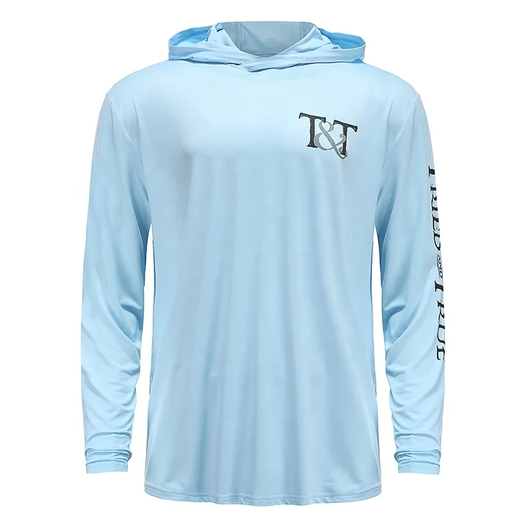 
Custom fishing shirts uv protection quick dry mens fishing hoodie 