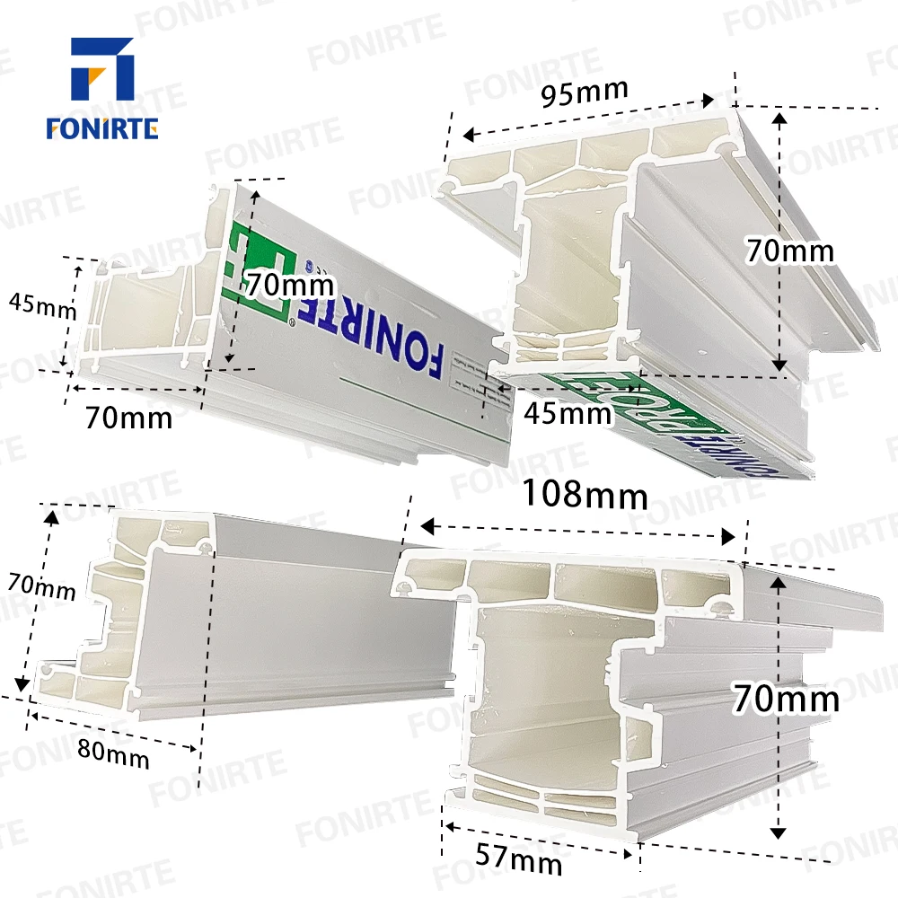 China factory direct Best price Good quality 70mm casement Upvc Window Door Profiles for window and door