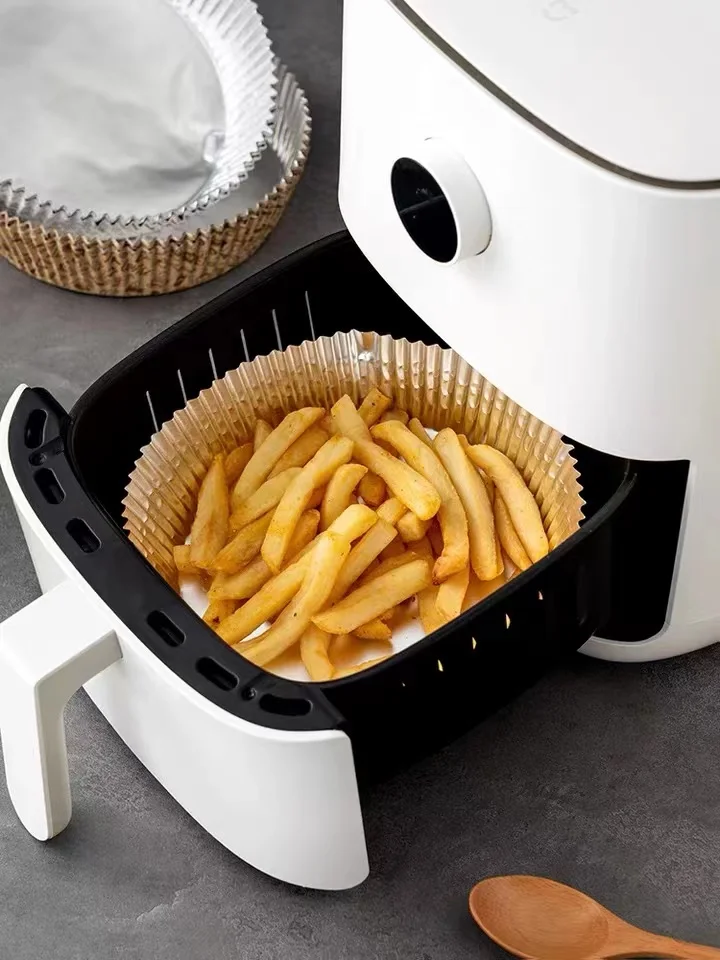 20pcs 30pcs 50pcs 100pcs  airfryer liner non-stick square/round air fryer disposable paper liner for baking roasting microwave
