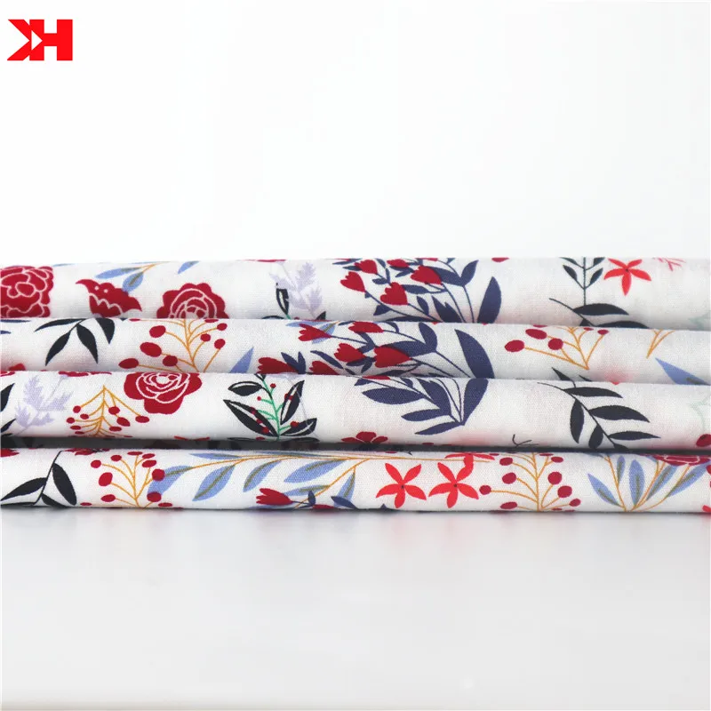 Kahn Cotton Flower Design Materials 100% Cotton Fabric Custom Print Printed For Garment Shirts Sewing