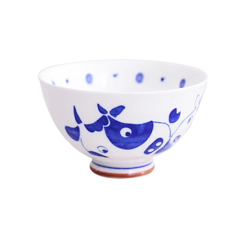 Custom Serving Bowl Salad Bowl Soup Noodle Rice Blue White Porcelain Bowls