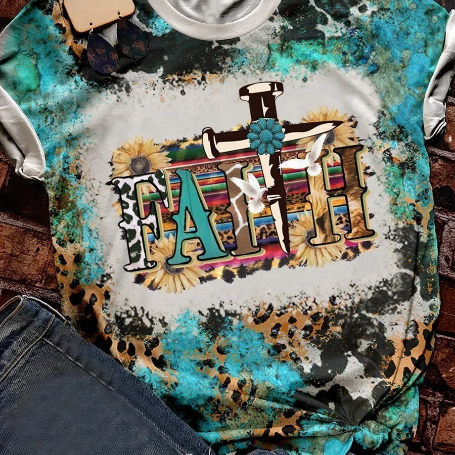 Amazon eBay new round neck animal Beijing Opera cat printed casual top cross border supply 100% Cotton T shirt/Short