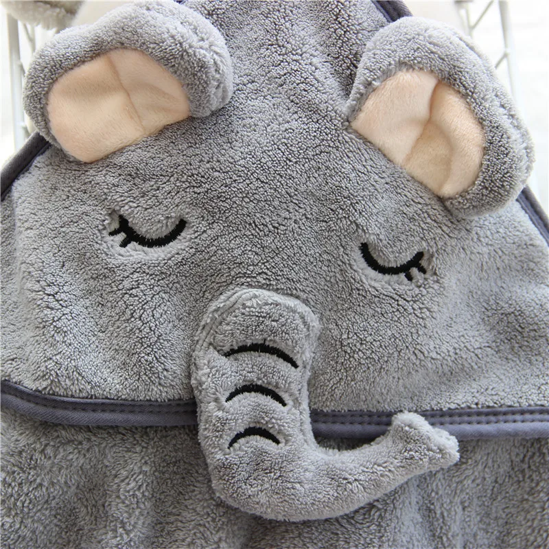 New animal baby hooded towel organic baby towel wholesale hooded towel