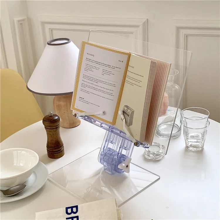 Book Stand For Reading Recipe  Book Holders For Reading Hands-free Acrylic Reading Shelf Adjustable.jpg