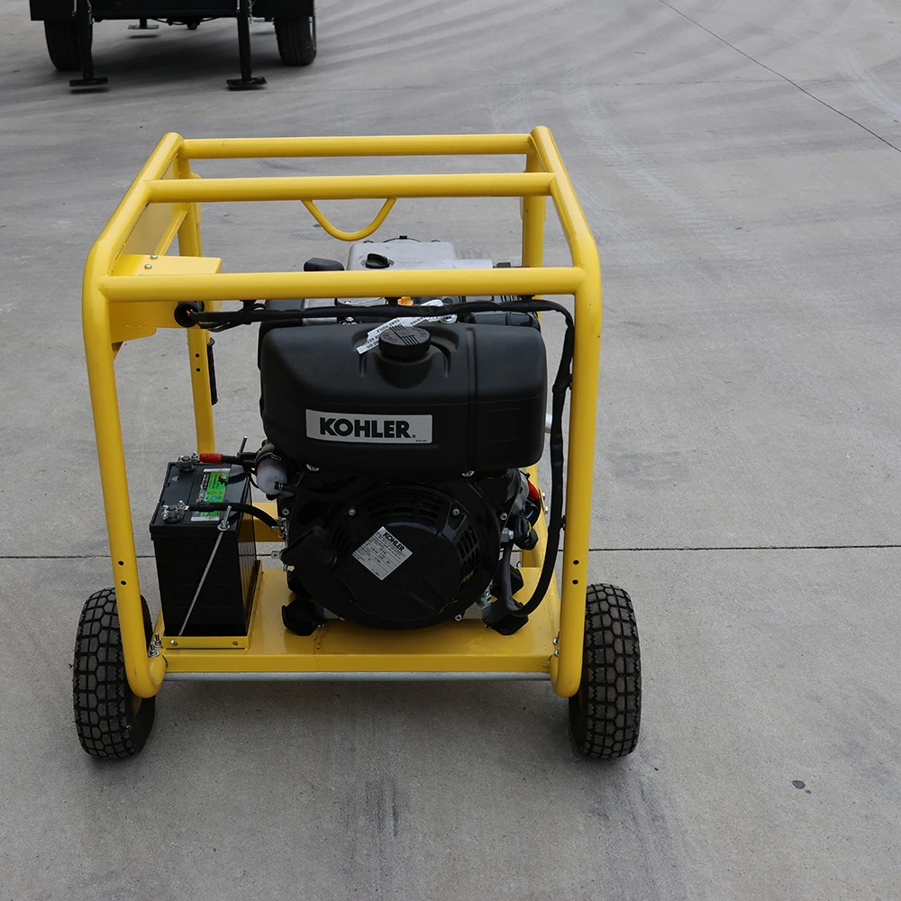 4 inch high quality adjustableTrailer pump truck with two wheels