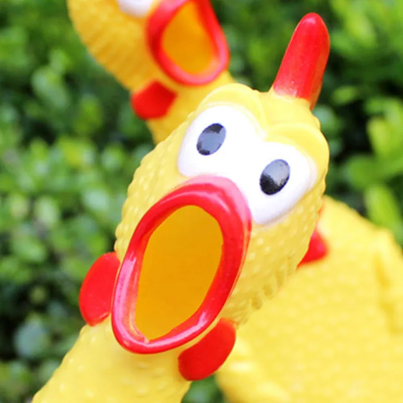 Funny Vent Long Neck Chicken Shrilling Chicken Sound Squeeze Screaming Kid Shrilling Chicken Toy
