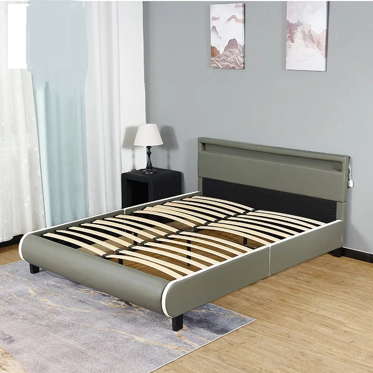 Free Sample Upholstered White Platform Beds For Sale