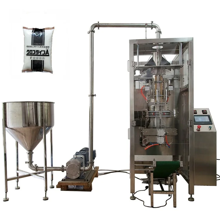 Automatic pouch bag starch glutinous rice paste emulgator wallpaper wall glue filling packing machine